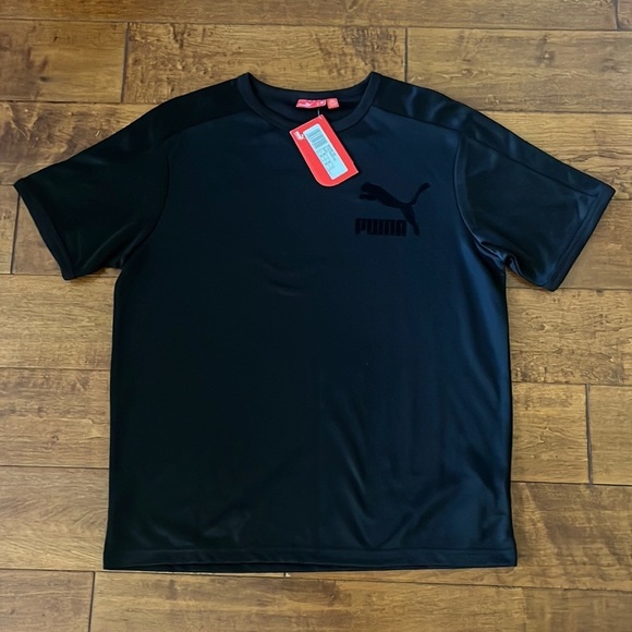 NWT Puma Training Tech Shirt Black Size M - Picture 2 of 13